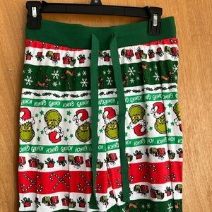 Holiday Grinch Christmas pajama pj pants